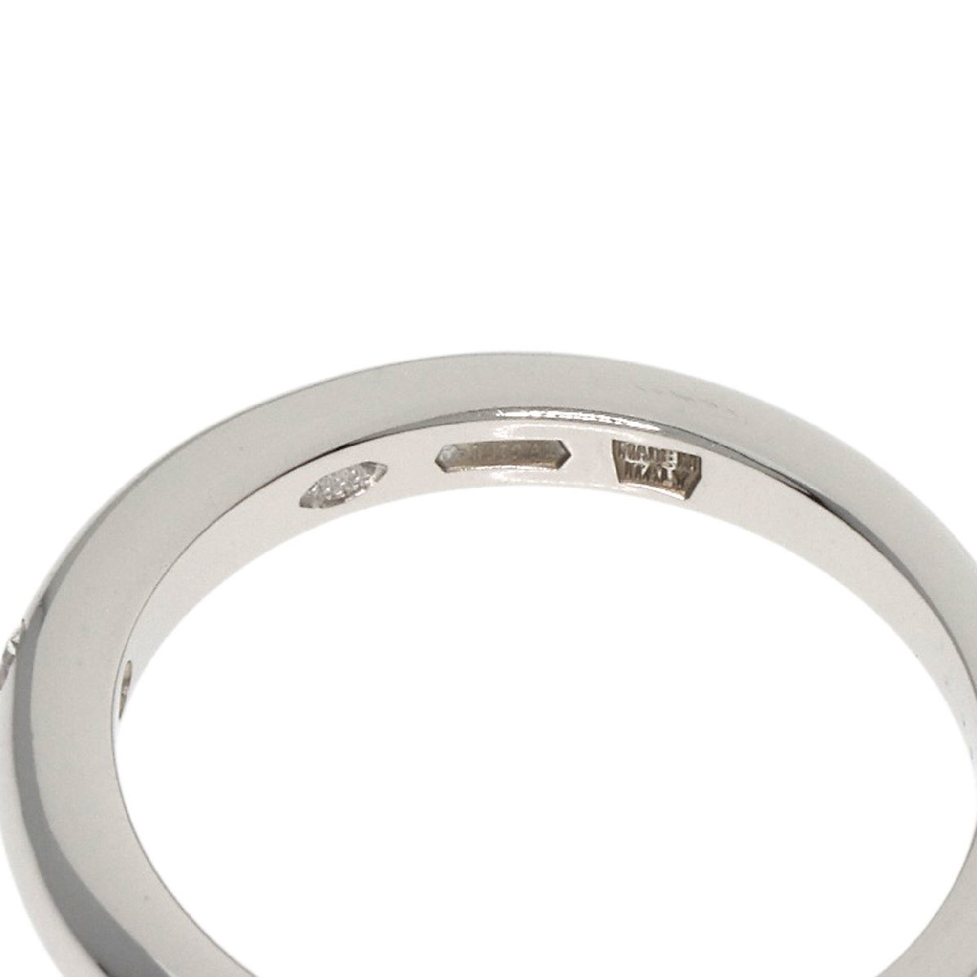 BVLGARI Fedi Wedding Band 1P Diamond Ring Platinum PT950 Women's