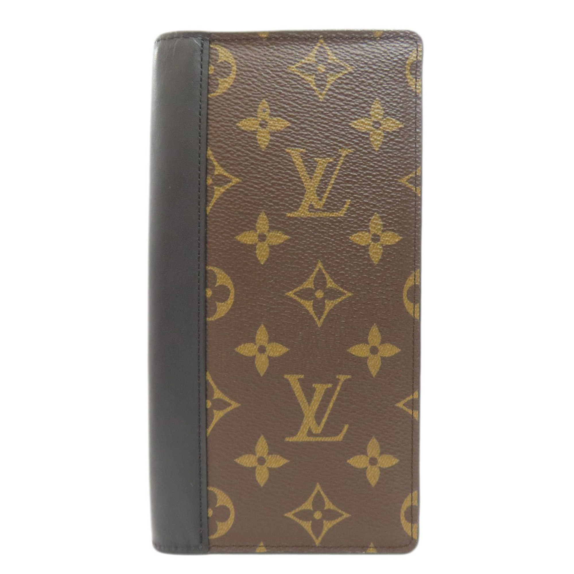 Louis Vuitton M69410 Portefeuille Brazza Long Wallet Monogram Macassar Women's LOUIS VUITTON