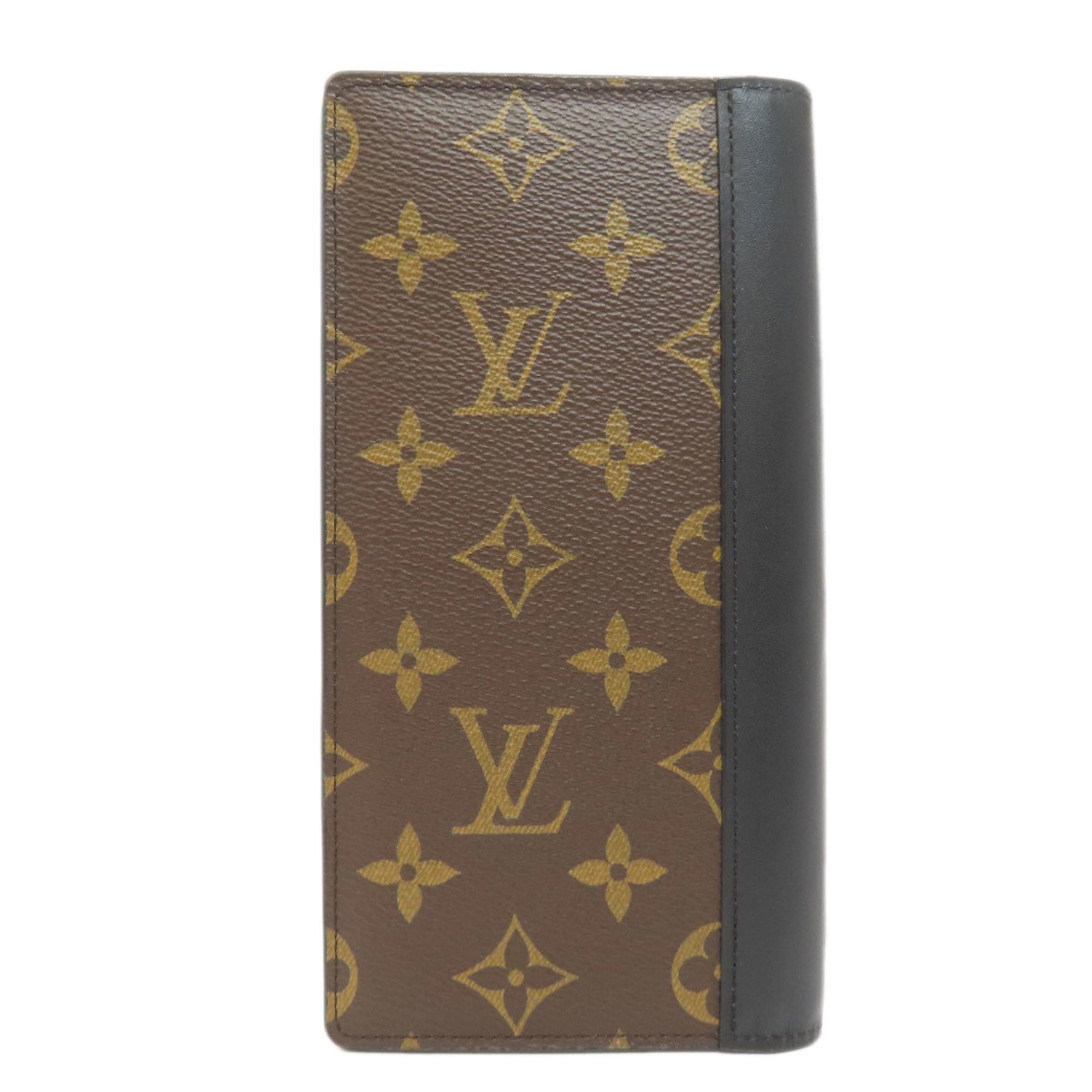 Louis Vuitton M69410 Portefeuille Brazza Long Wallet Monogram Macassar Women's LOUIS VUITTON