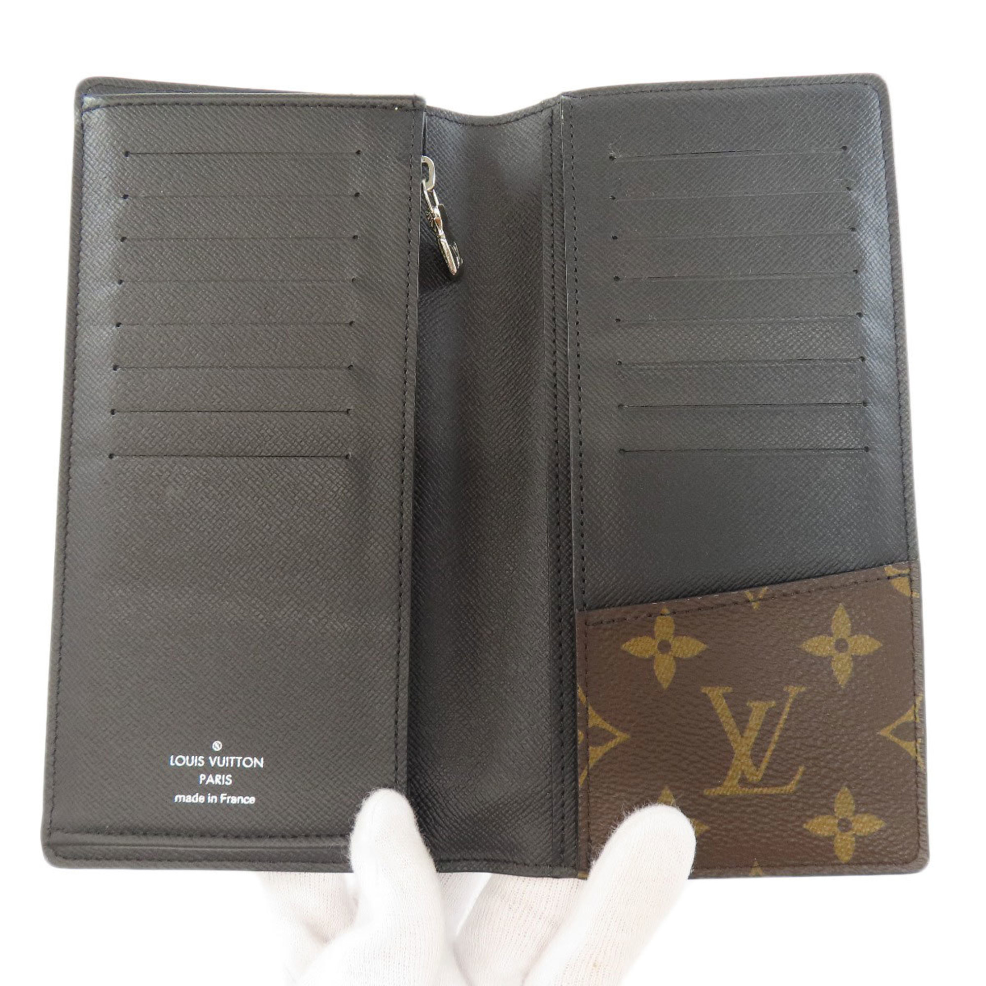 Louis Vuitton M69410 Portefeuille Brazza Long Wallet Monogram Macassar Women's LOUIS VUITTON