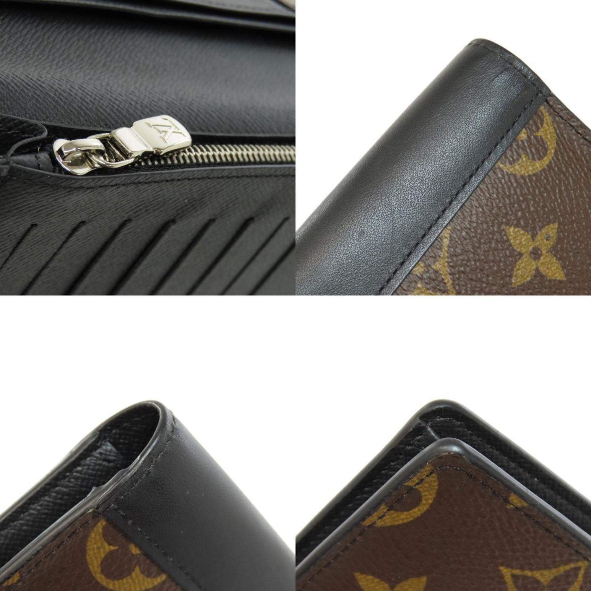 Louis Vuitton M69410 Portefeuille Brazza Long Wallet Monogram Macassar Women's LOUIS VUITTON