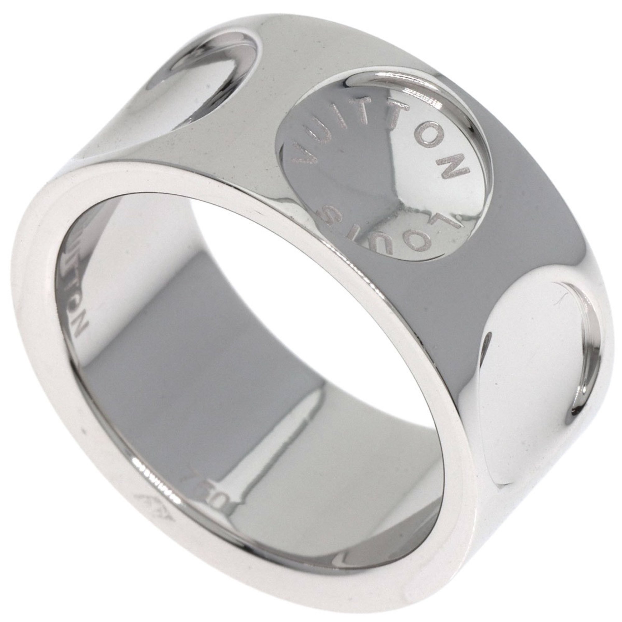 Louis Vuitton Grandberg Empreinte #54 Ring, 18K White Gold, Women's LOUIS VUITTON