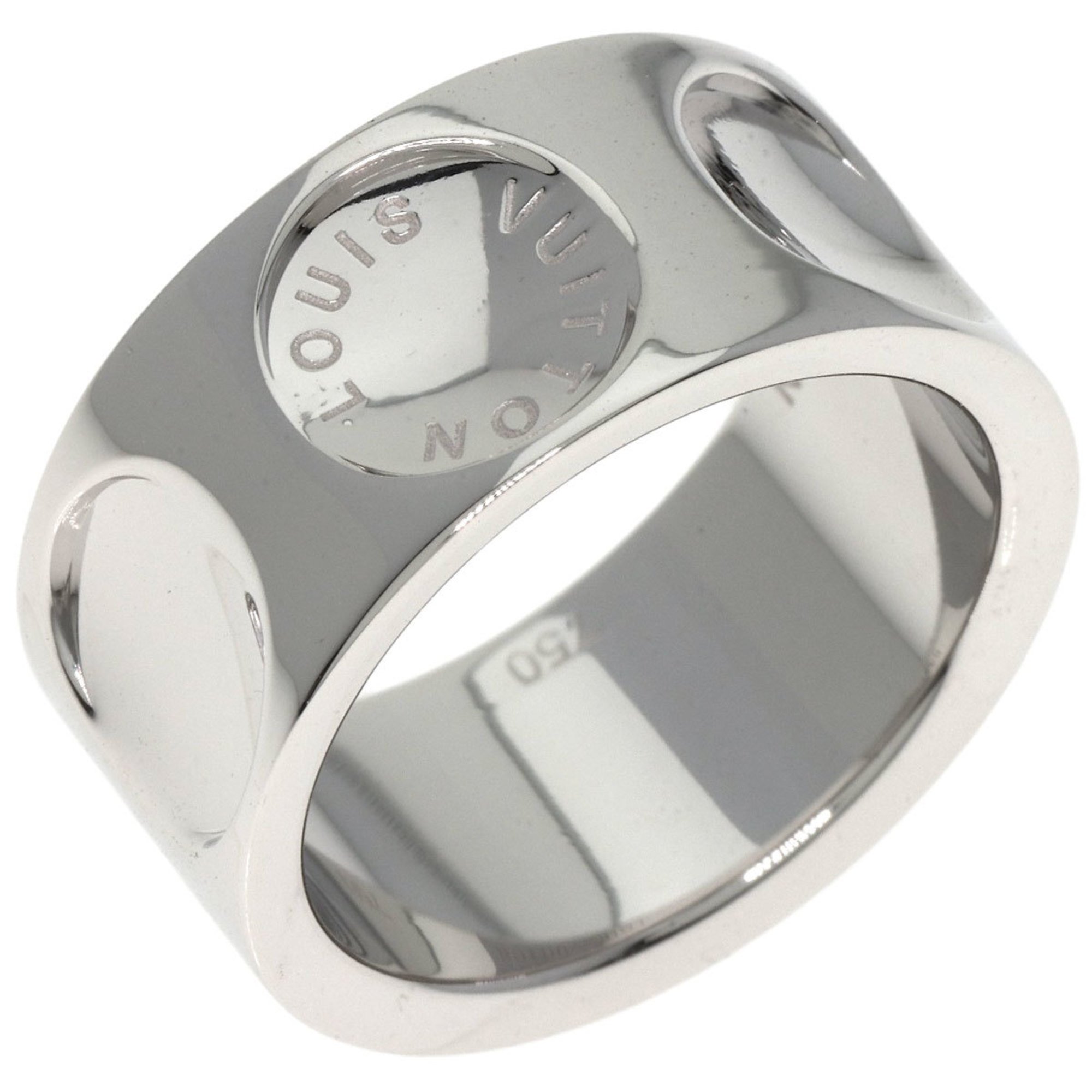 Louis Vuitton Grandberg Empreinte #54 Ring, 18K White Gold, Women's LOUIS VUITTON