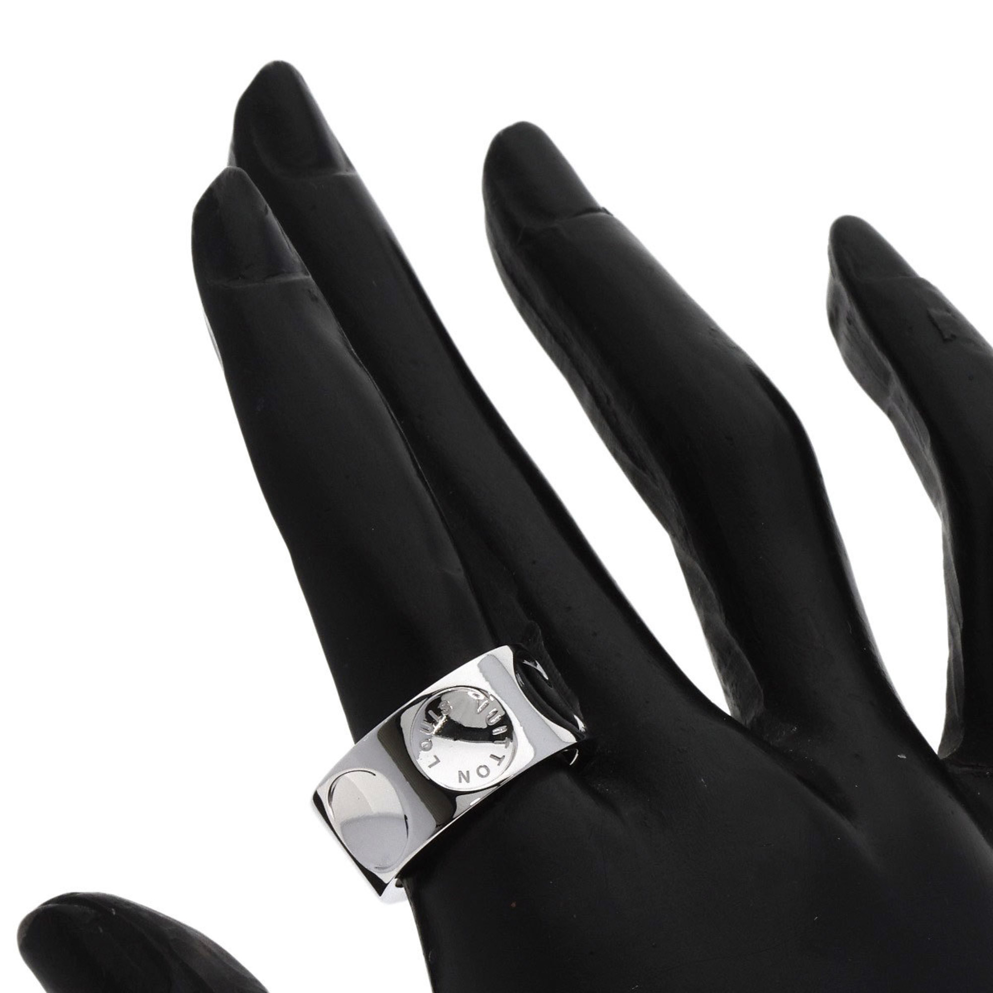 Louis Vuitton Grandberg Empreinte #54 Ring, 18K White Gold, Women's LOUIS VUITTON