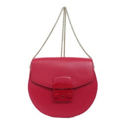 Furla Chain Shoulder Bag Leather Women's