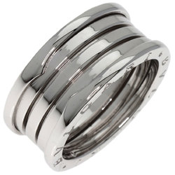 BVLGARI B-zero1 B-zero One 4 Band M #63 Ring, K18 White Gold, Men's