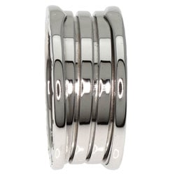 BVLGARI B-zero1 B-zero One 4 Band M #63 Ring, K18 White Gold, Men's