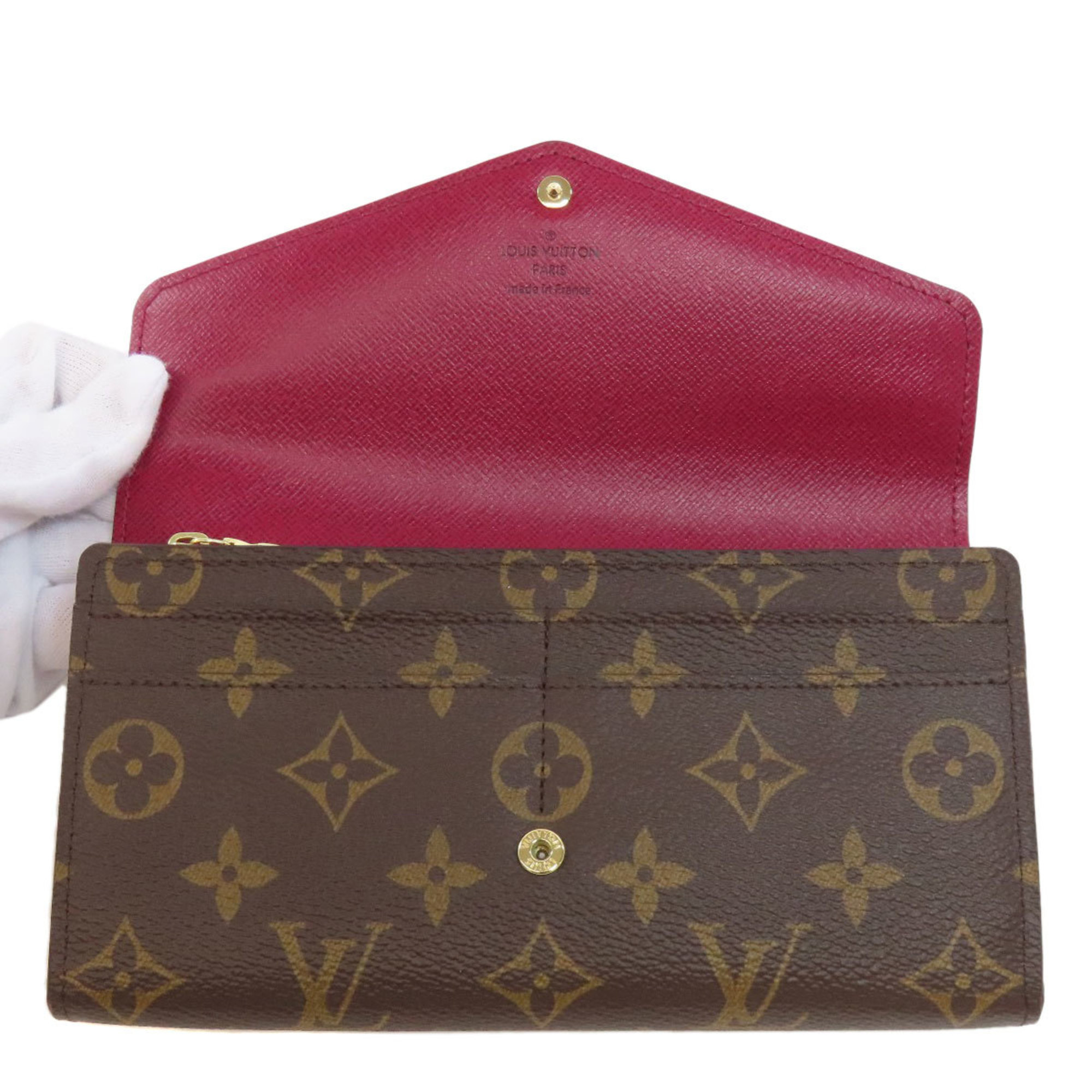 Louis Vuitton M62234 Portefeuille Sarah Long Wallet Monogram Canvas Women's LOUIS VUITTON