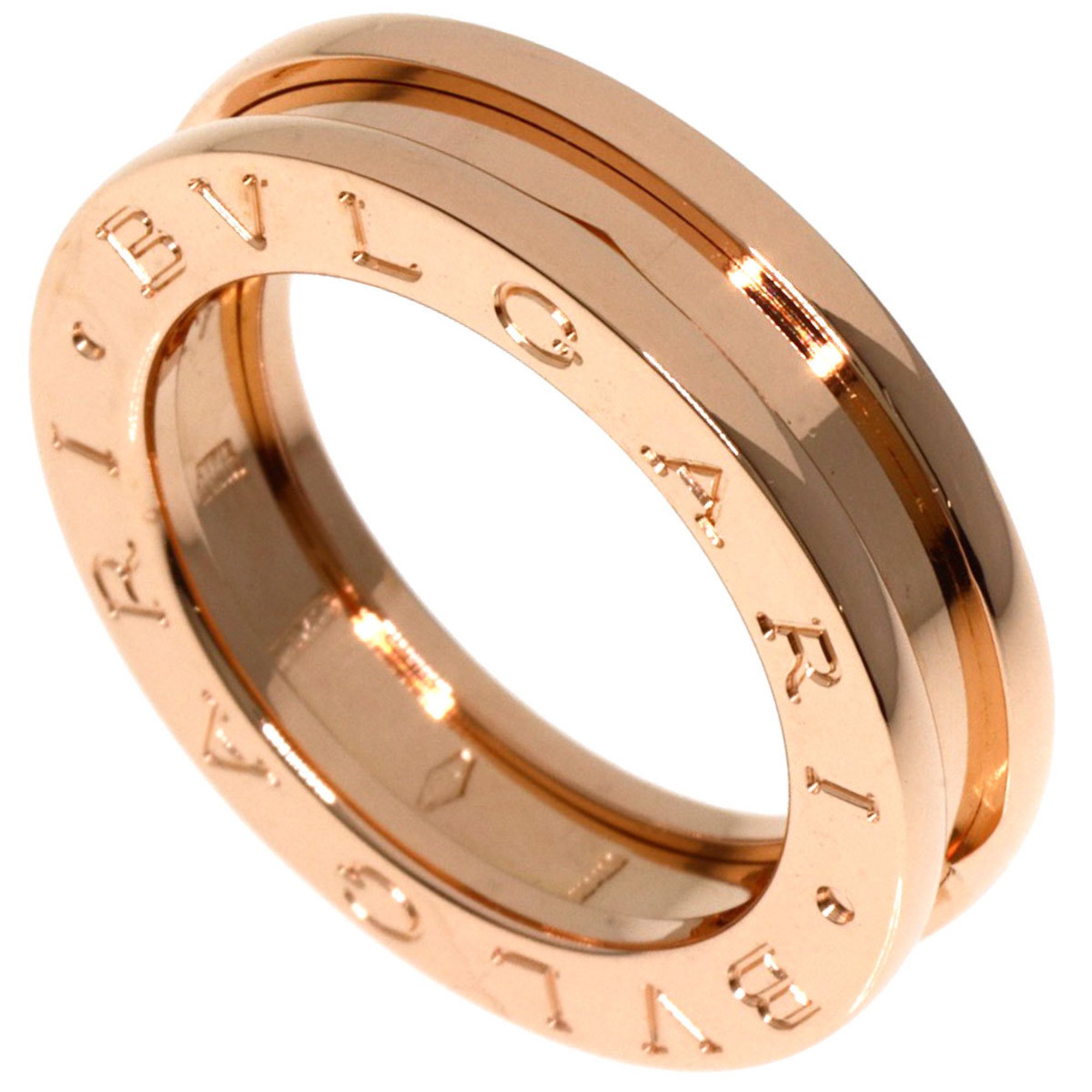 BVLGARI B-zero1 B-zero One Band XS #47 Ring, K18 Pink Gold, Women's