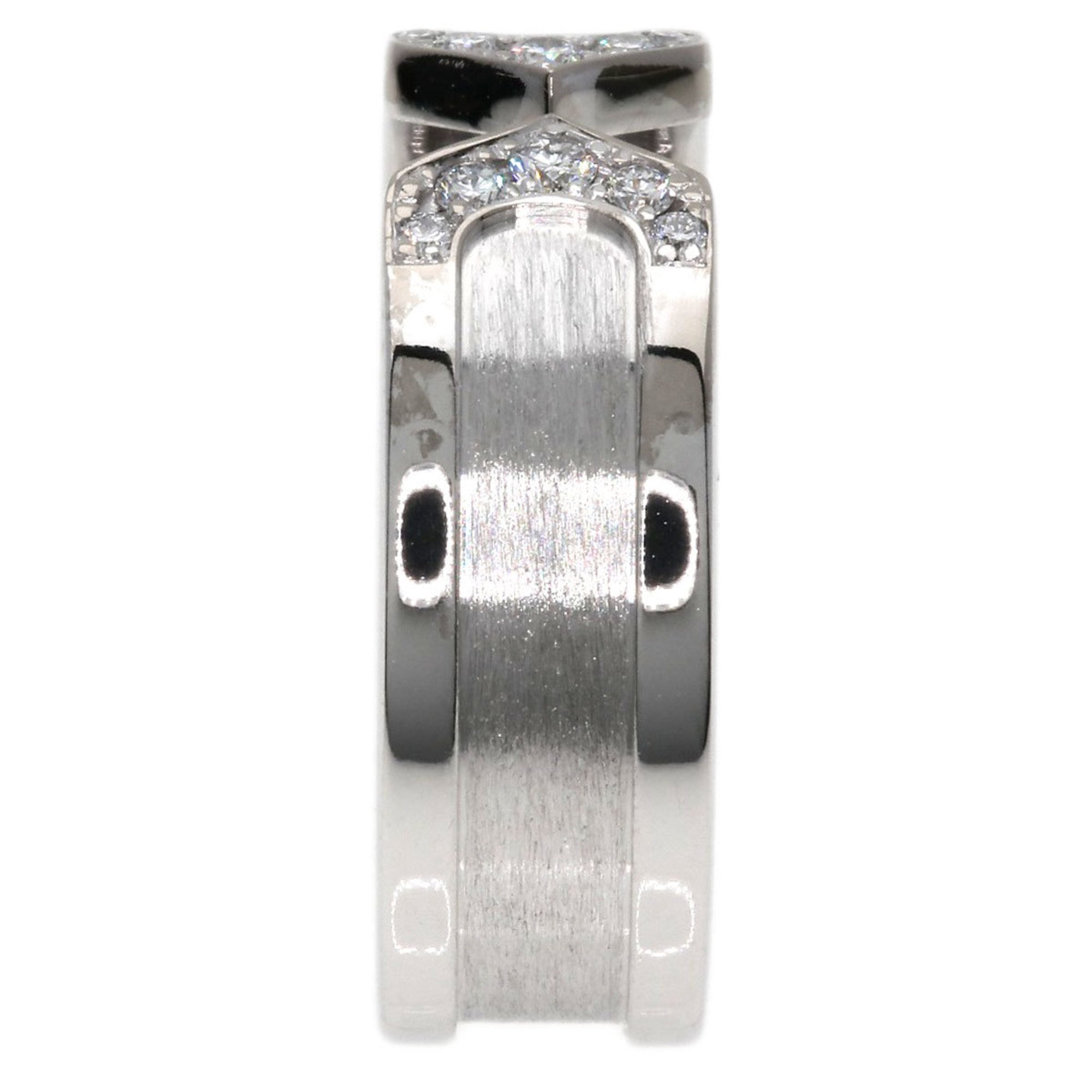 Cartier C2 Diamond SM #51 Ring, 18K White Gold, Women's, CARTIER