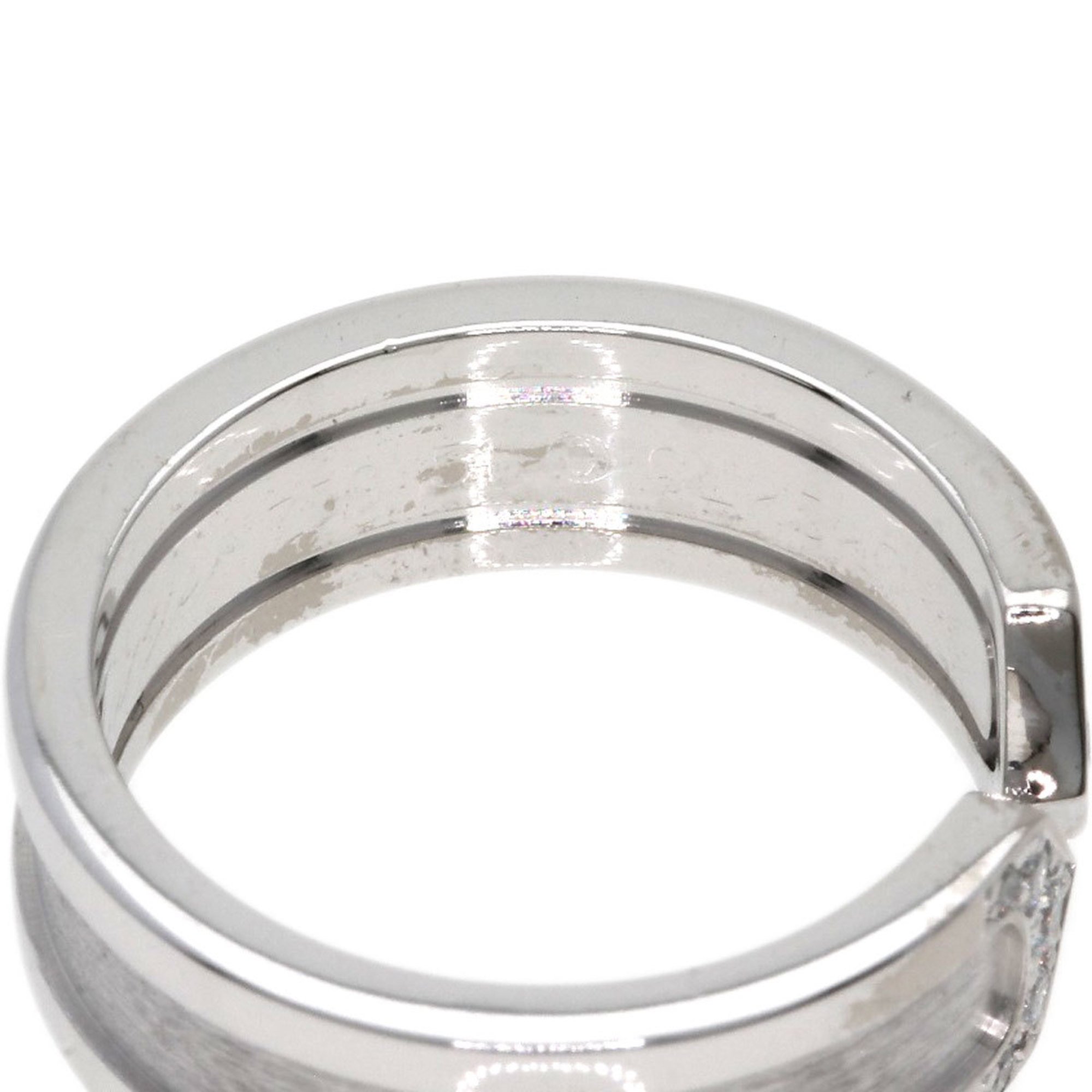 Cartier C2 Diamond SM #51 Ring, 18K White Gold, Women's, CARTIER