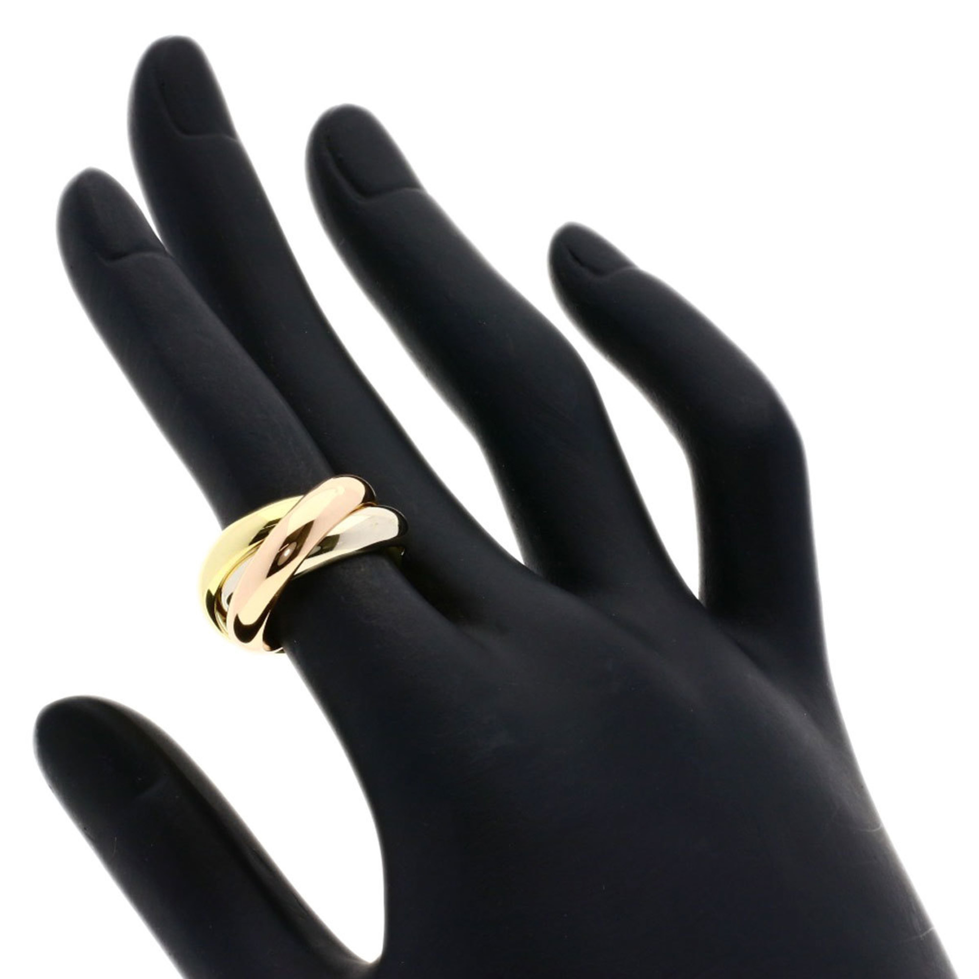 Cartier Trinity #48 Ring, K18 Yellow Gold, K18WG, K18PG, Women's, CARTIER