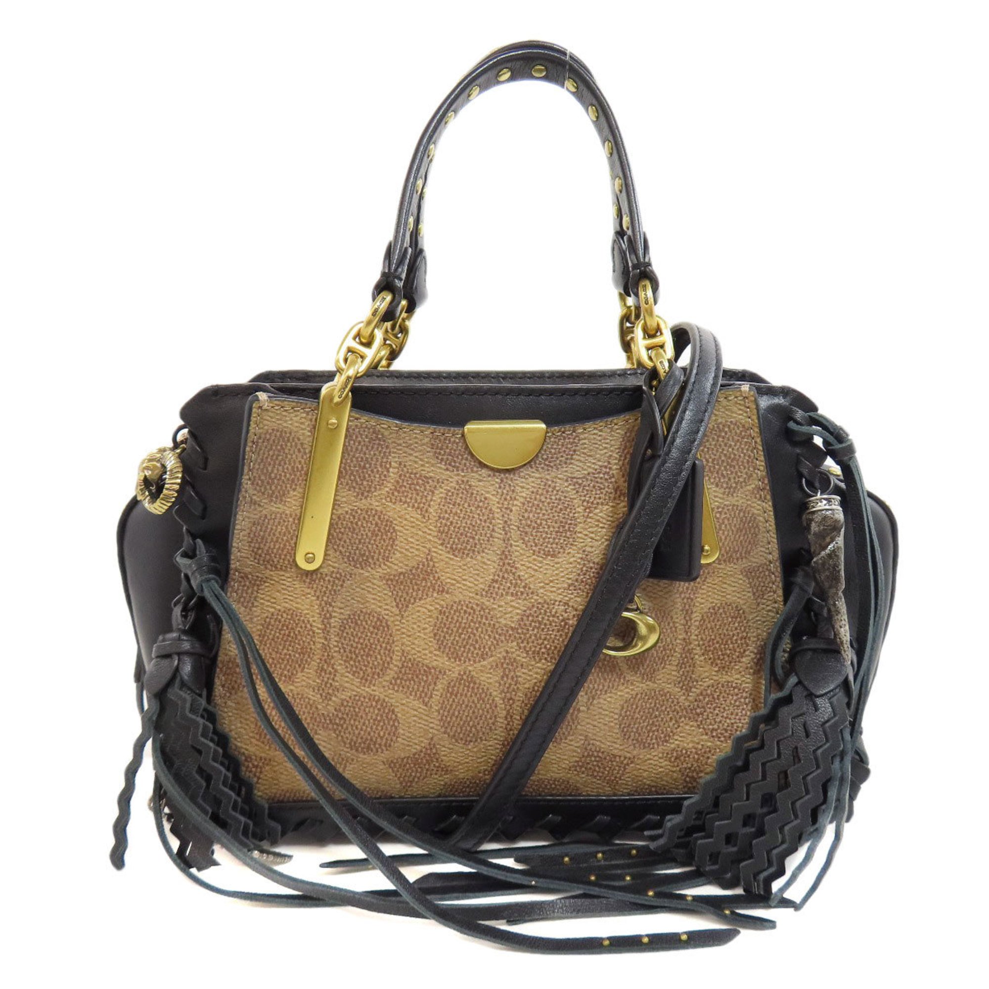 Coach 36838 Signature Handbag Leather Women's COACH