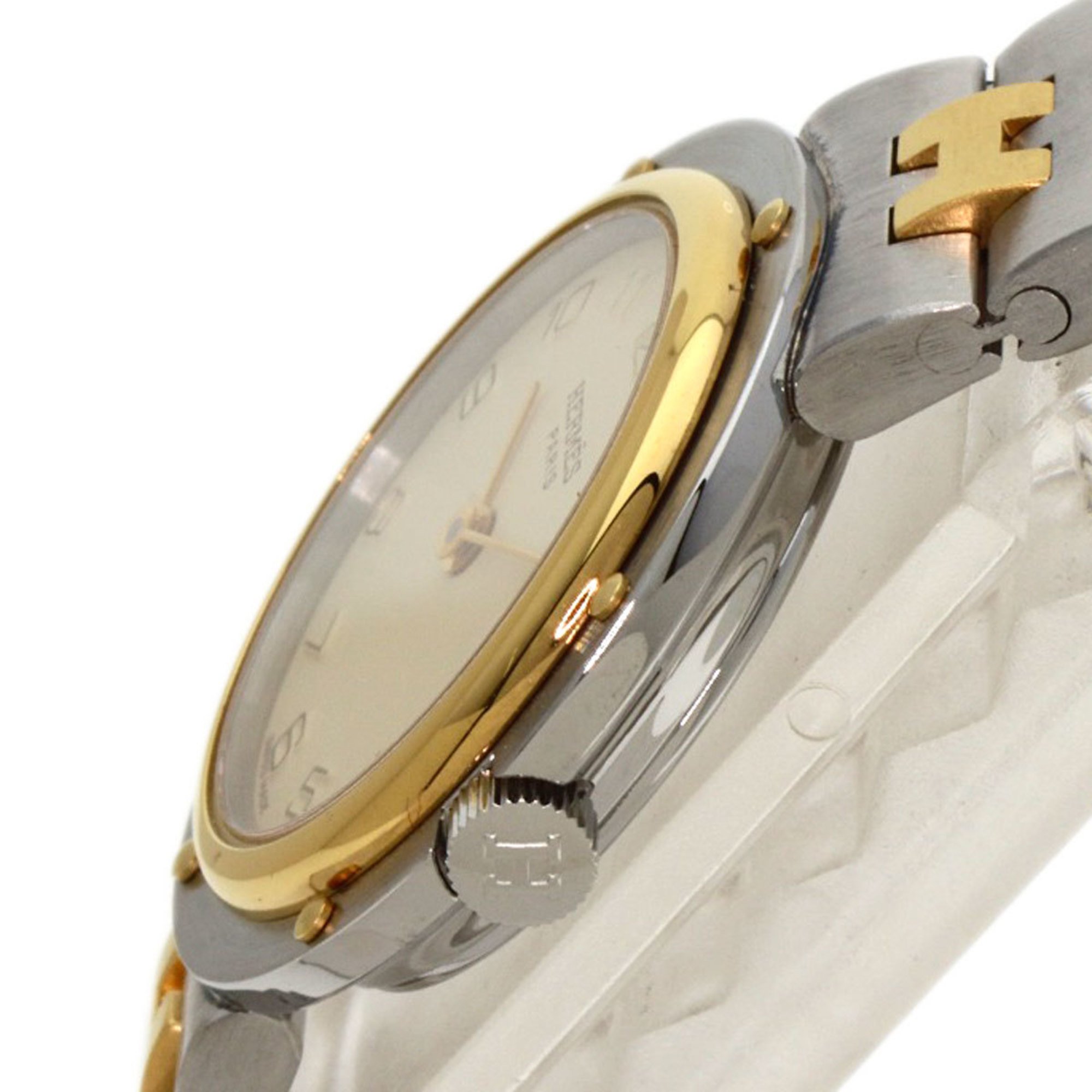 Hermes watch stainless steel SSxGP ladies HERMES