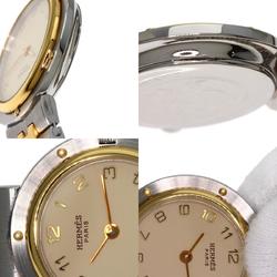 Hermes watch stainless steel SSxGP ladies HERMES