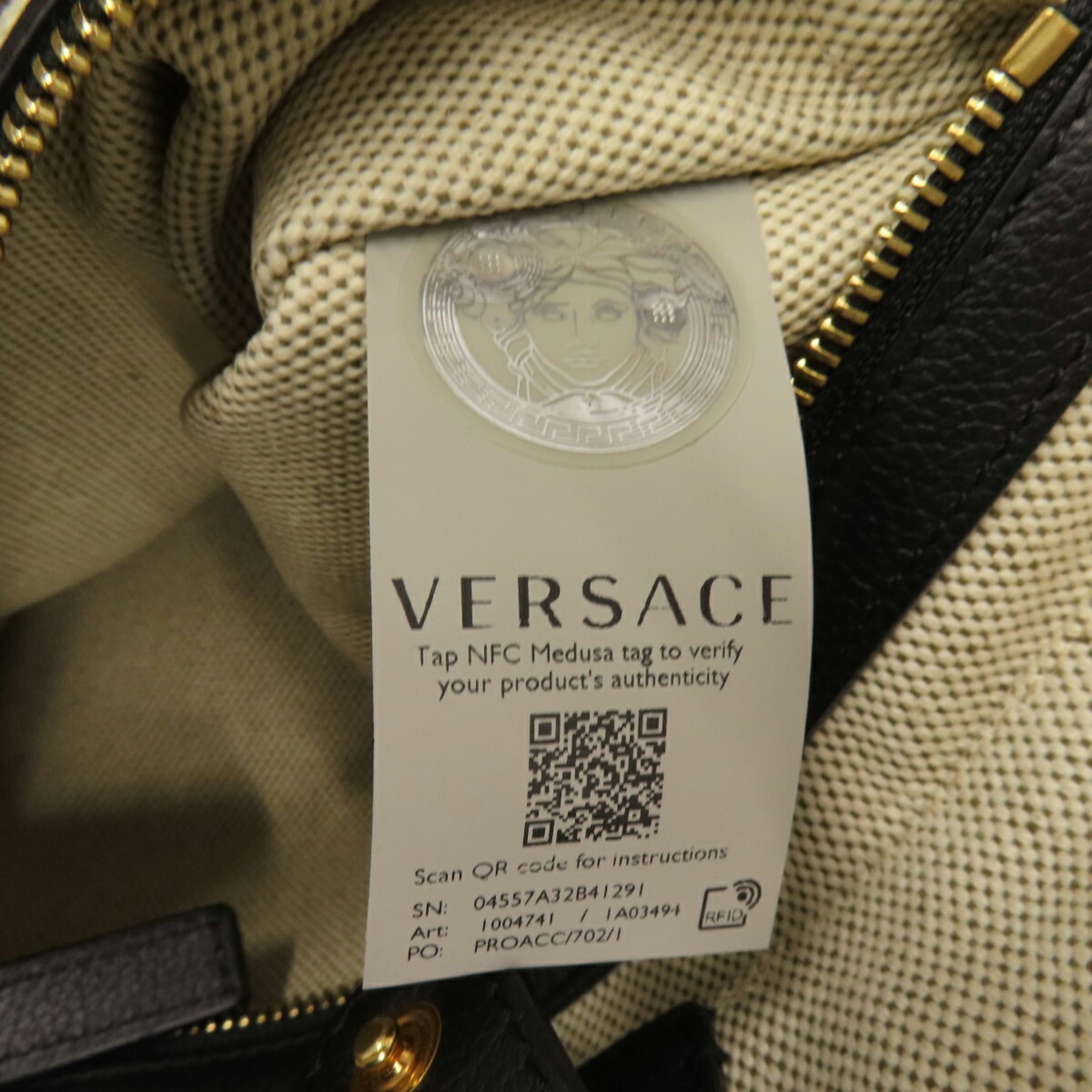 Versace Tote Bag Canvas Women's VERSACE