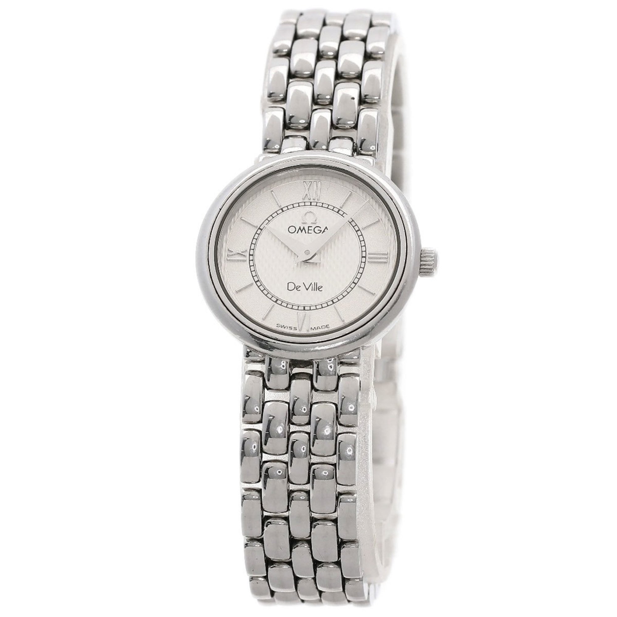 OMEGA De Ville Watch Stainless Steel SS Ladies