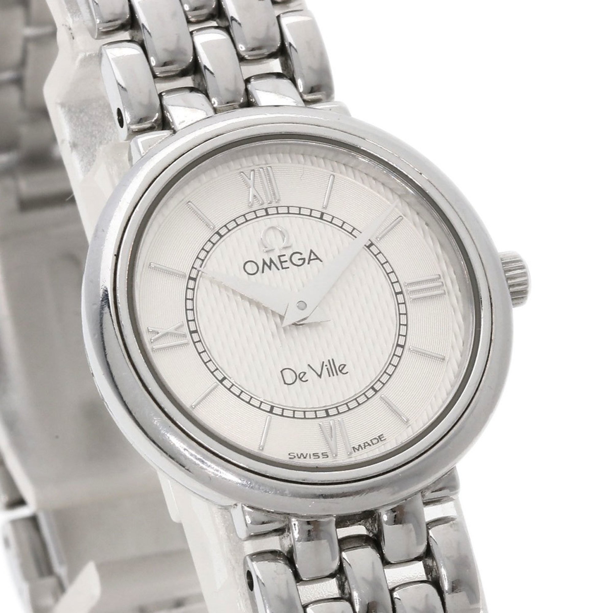 OMEGA De Ville Watch Stainless Steel SS Ladies