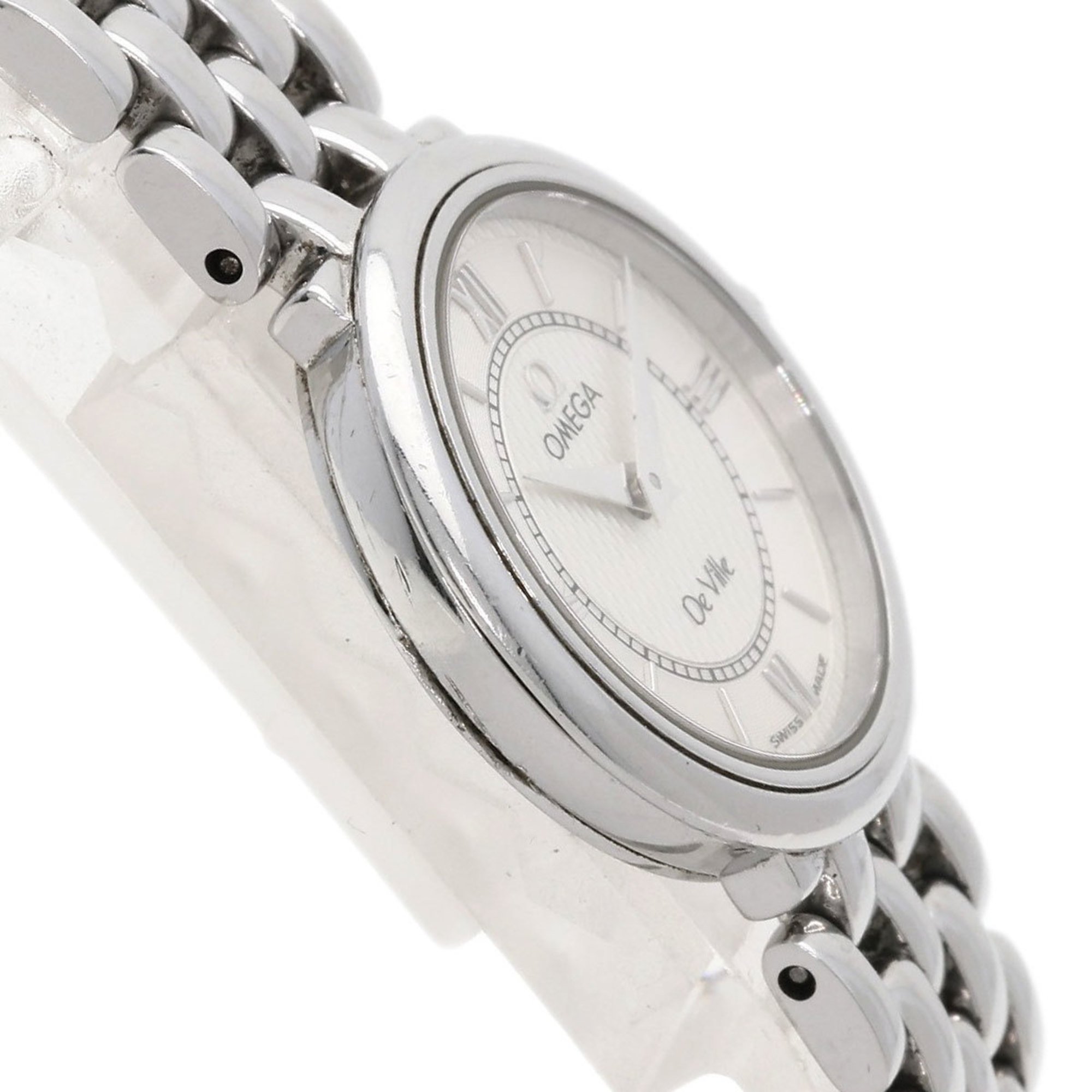 OMEGA De Ville Watch Stainless Steel SS Ladies