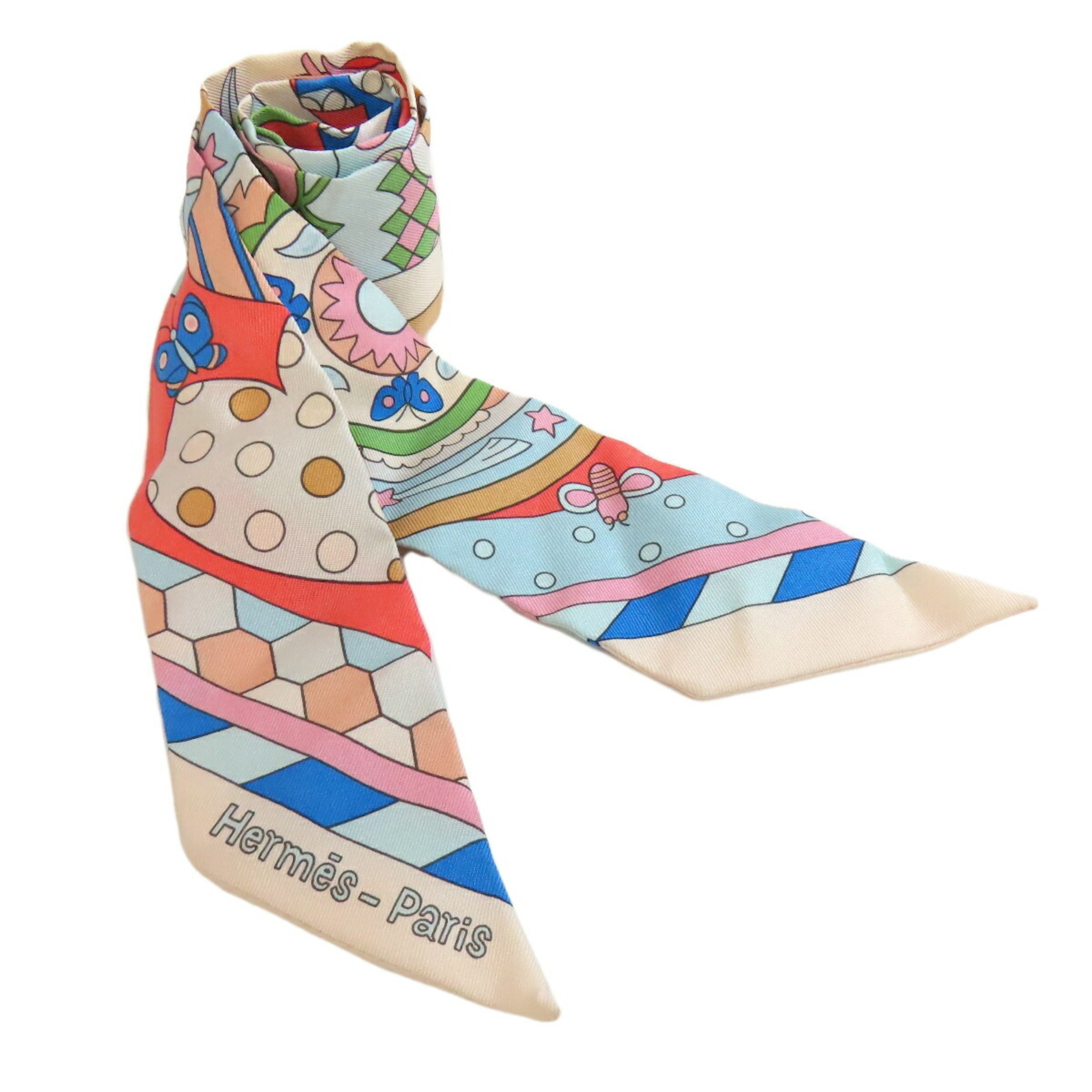 Hermes Twilly Scarf Silk Women's HERMES