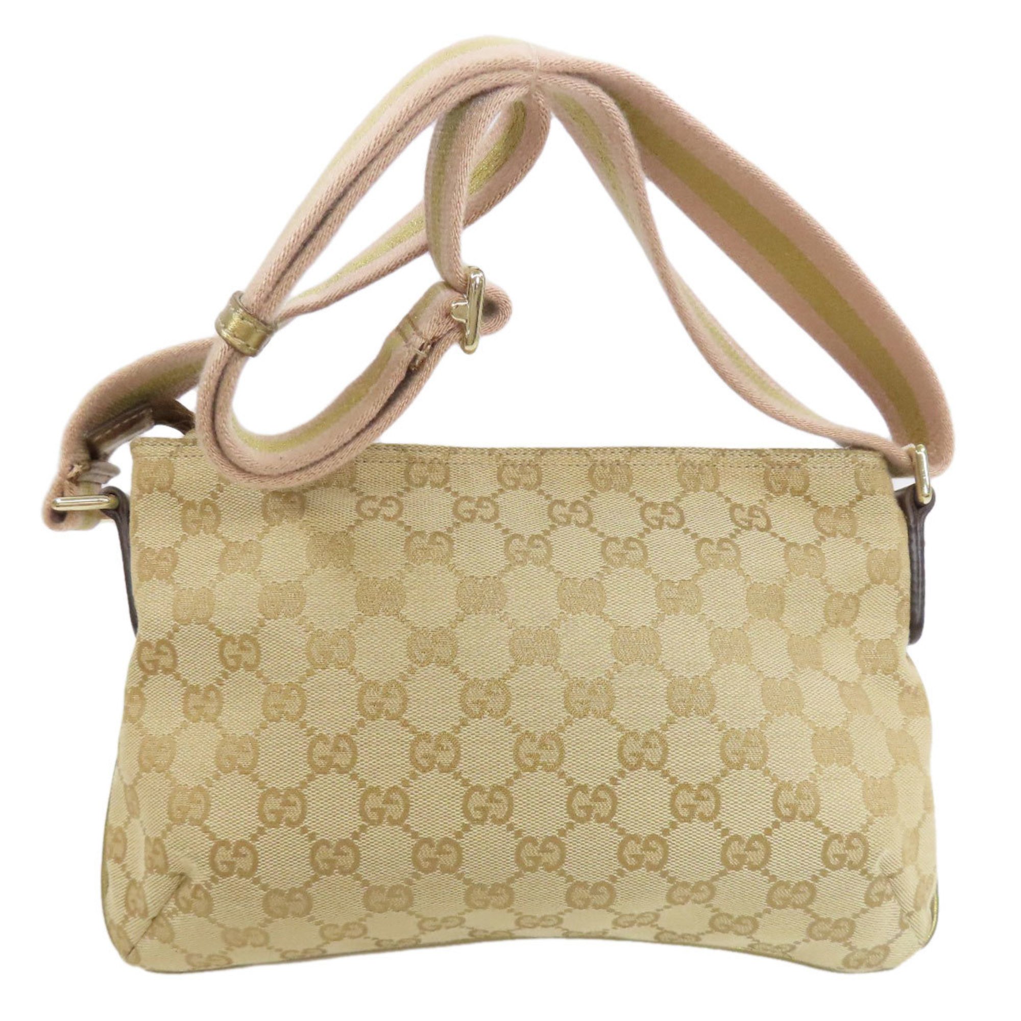 GUCCI 189749 GG Shoulder Bag Canvas Women's