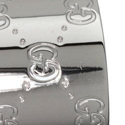 Gucci Icon Wide #25 Ring, 18K White Gold, Women's, GUCCI