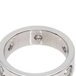 Cartier Full Diamond Love Ring #50 K18 White Gold Women's CARTIER