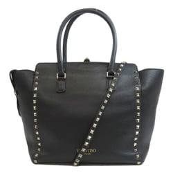 Valentino Studded Handbag Leather Women's VALENTINO