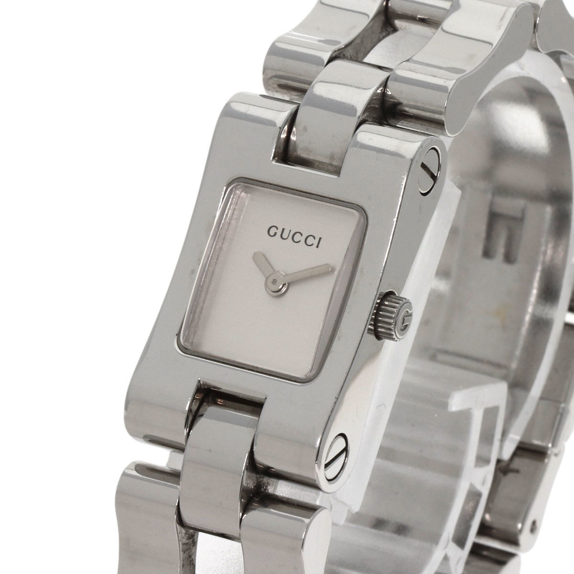 Gucci 2305L Square Face Watch Stainless Steel SS Ladies GUCCI