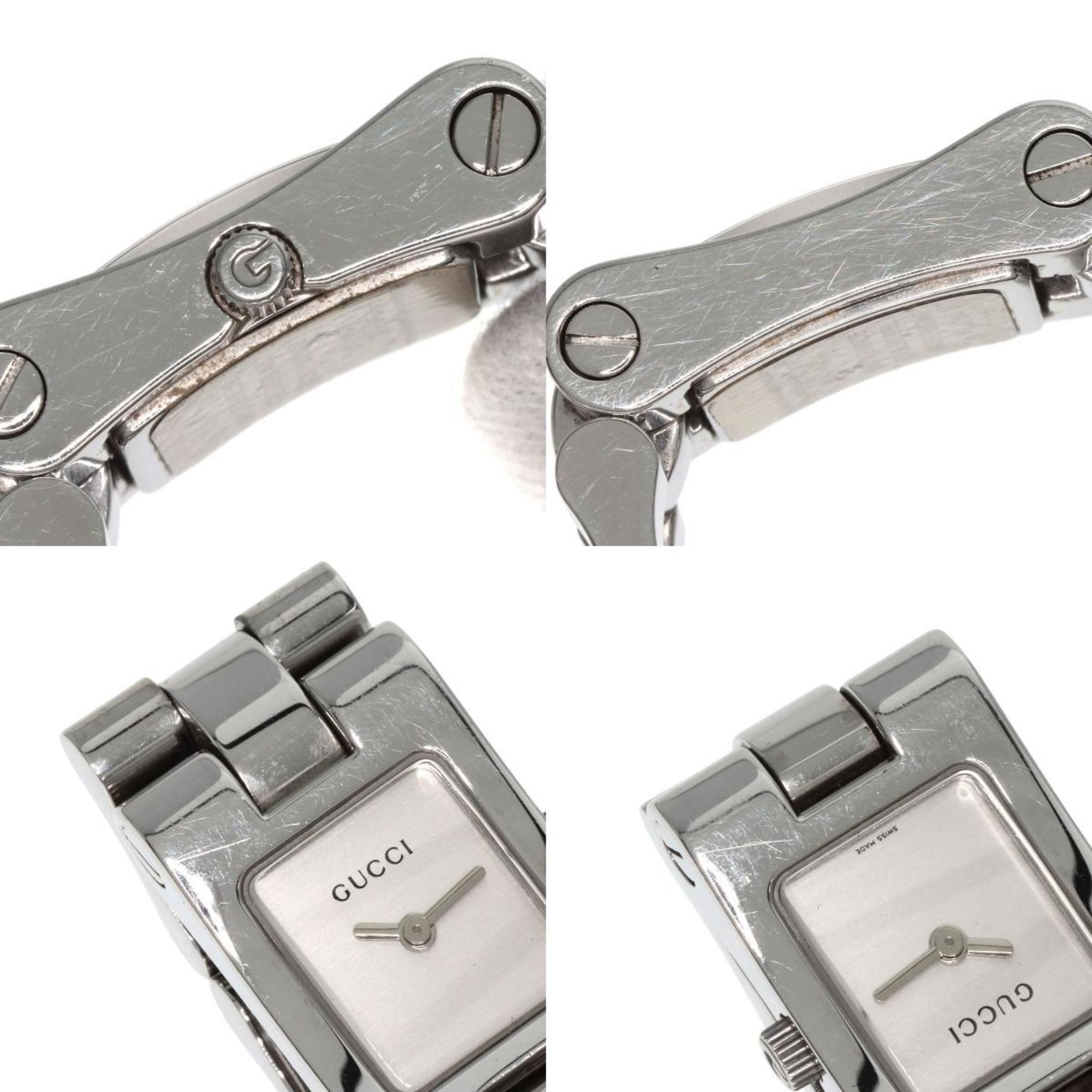 Gucci 2305L Square Face Watch Stainless Steel SS Ladies GUCCI