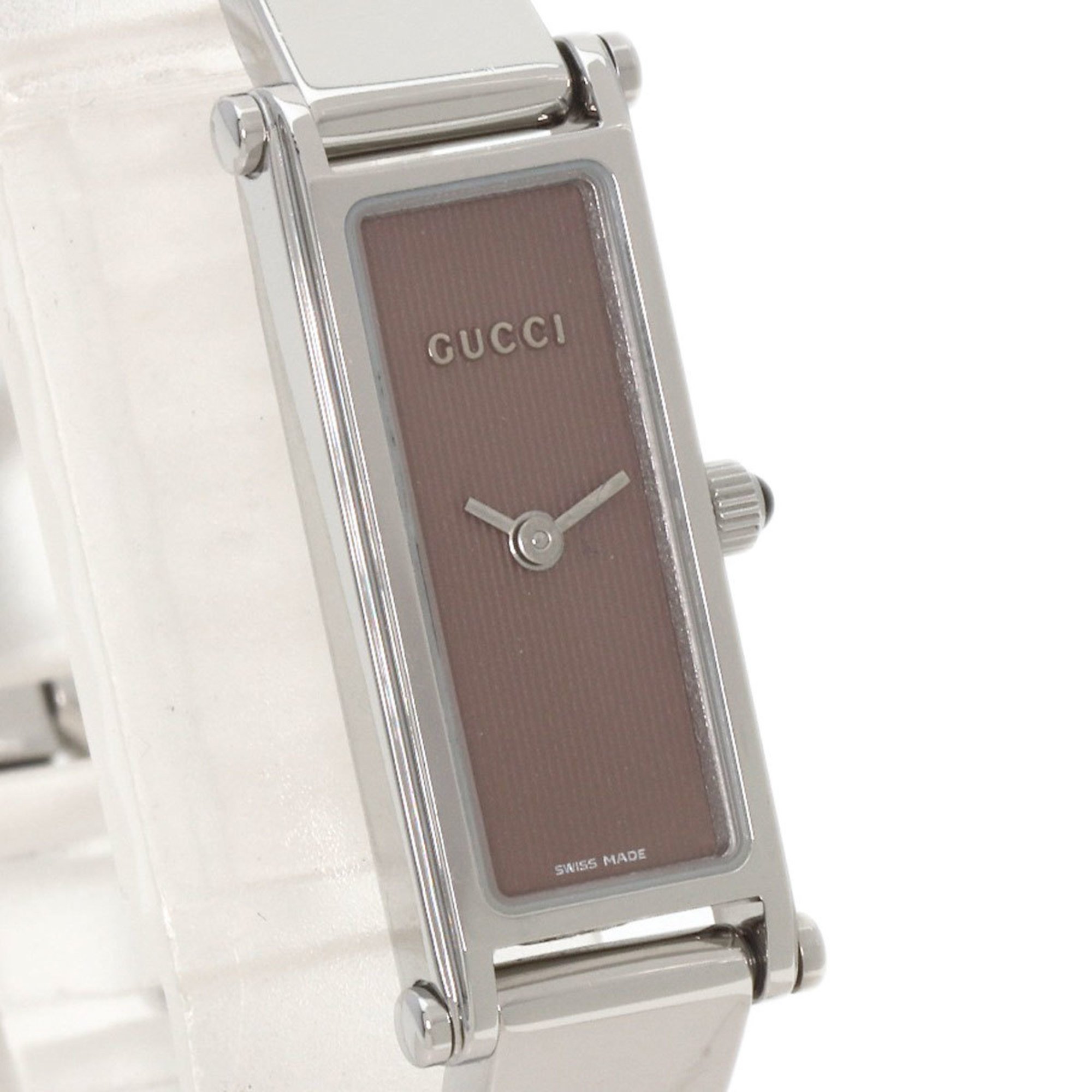 Gucci 1500L Square Face Watch Stainless Steel SS Ladies GUCCI