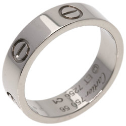 Cartier Love Ring #56 Ring, K18 White Gold, Women's CARTIER