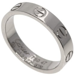 Cartier Love Ring Wedding #47 K18 White Gold Women's CARTIER