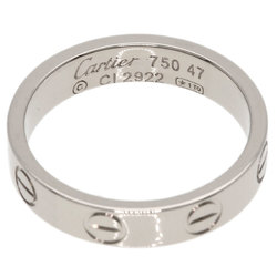 Cartier Love Ring Wedding #47 K18 White Gold Women's CARTIER