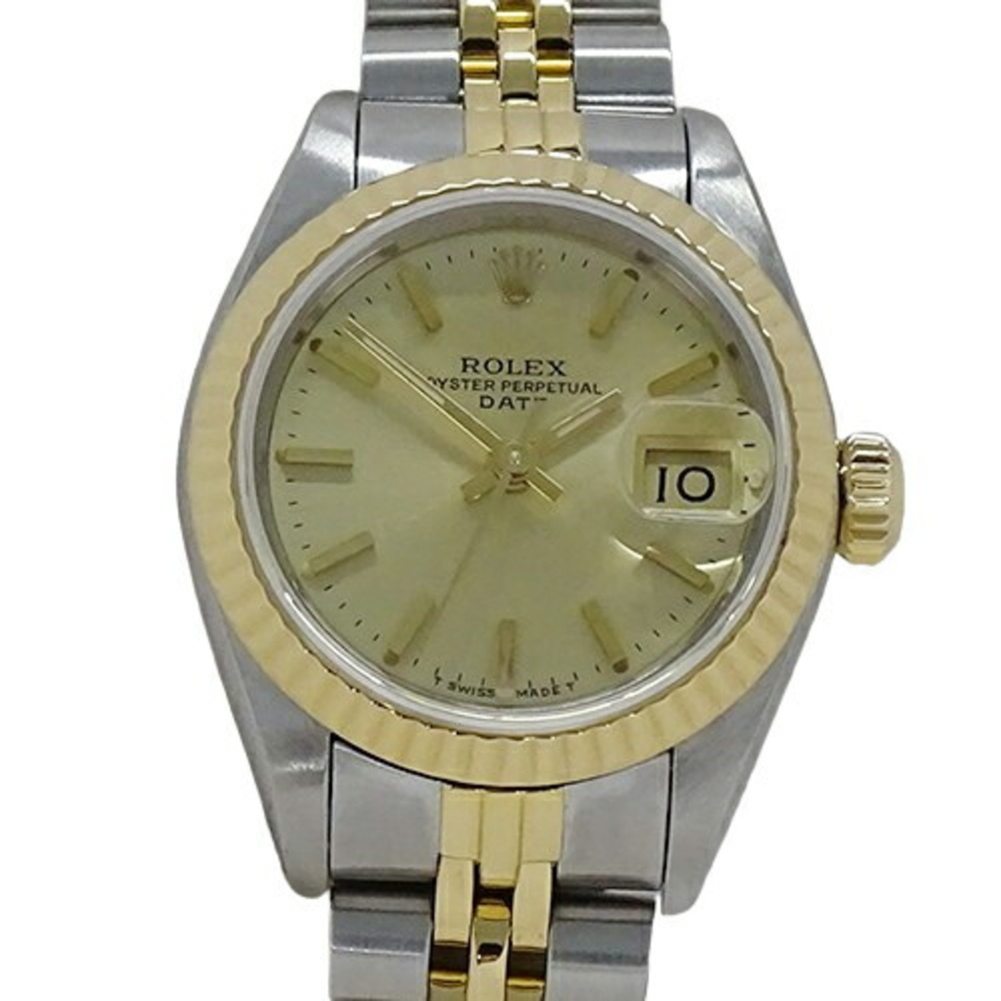 Rolex ROLEX Datejust 69173 89 series watch ladies automatic AT stainless steel SS gold YG combination polished