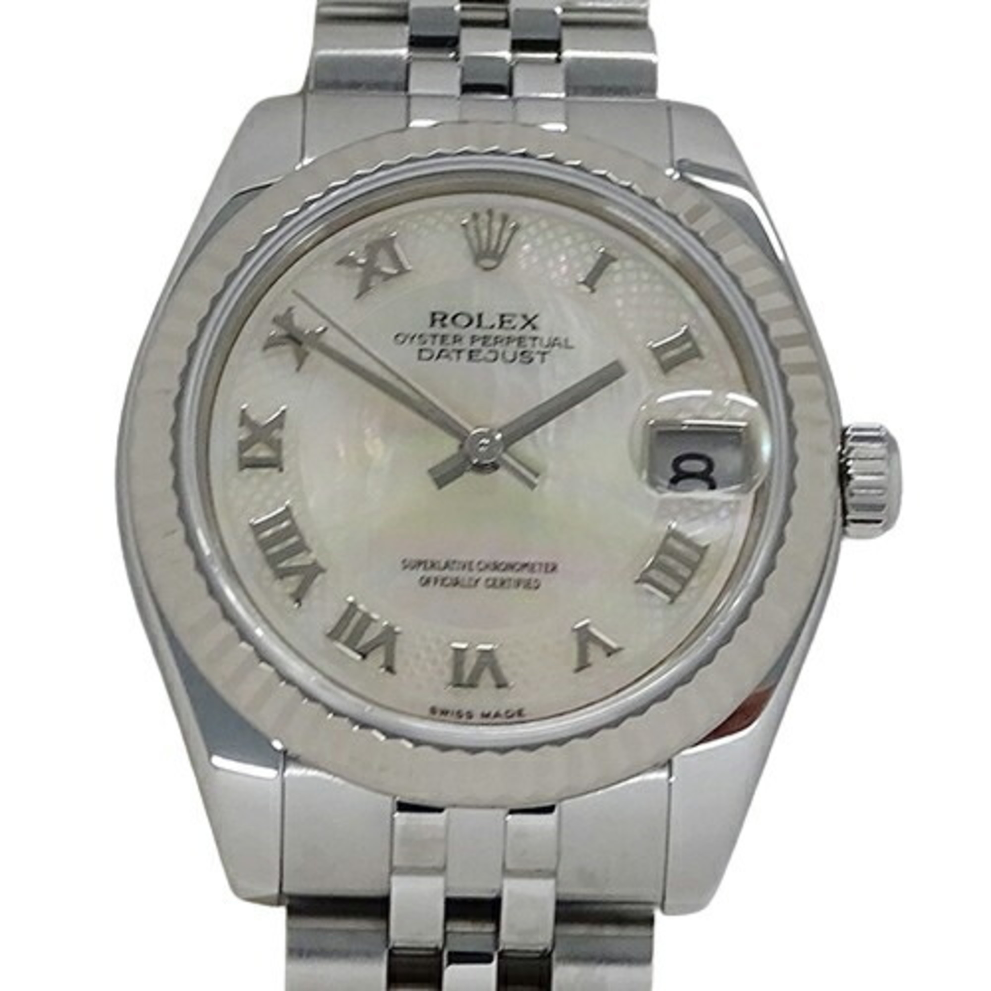 Rolex ROLEX Datejust 178274NR D serial number Watch Boys Shell Automatic AT Stainless Steel SS White Gold WG Silver Polished