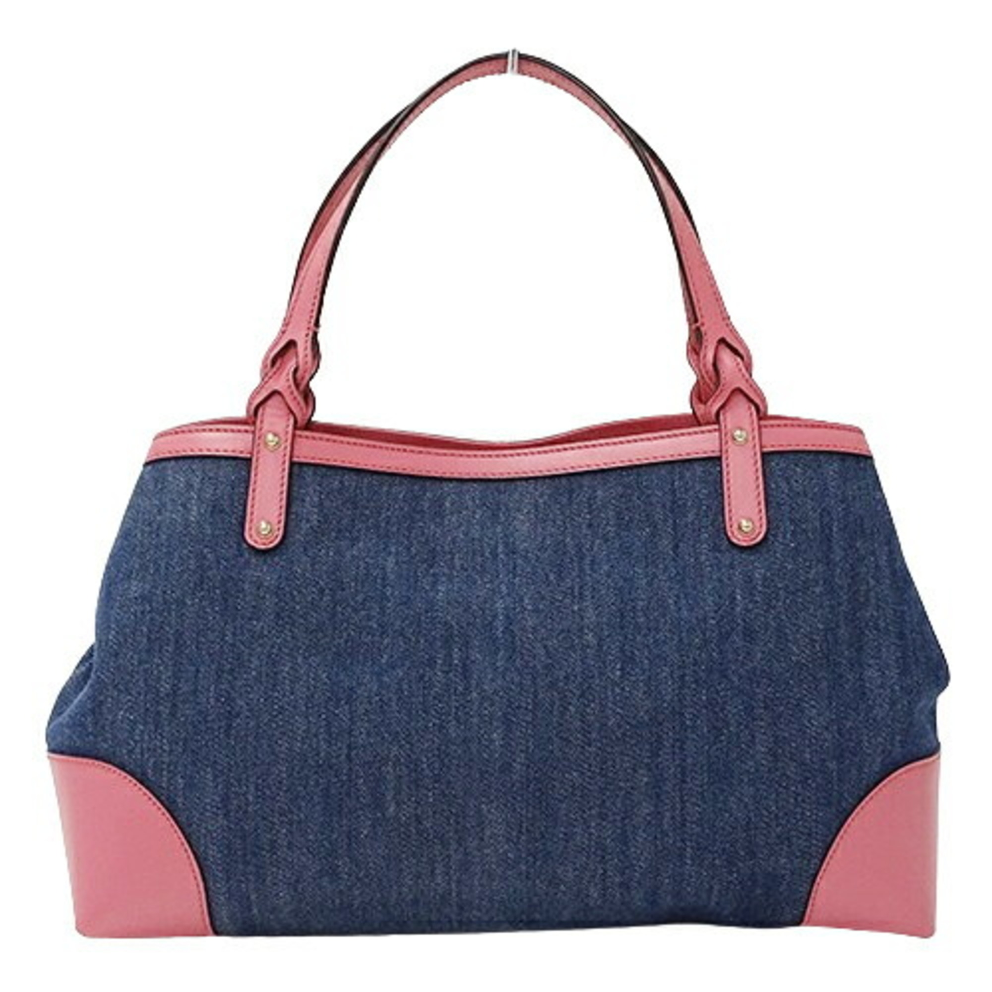 GUCCI Bag Women's Tote Swing Denim Blue Pink 348715