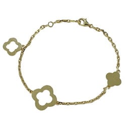 Van Cleef & Arpels Bracelet Byzantine Alhambra Women's 750YG 3 Motifs Yellow Gold Polished