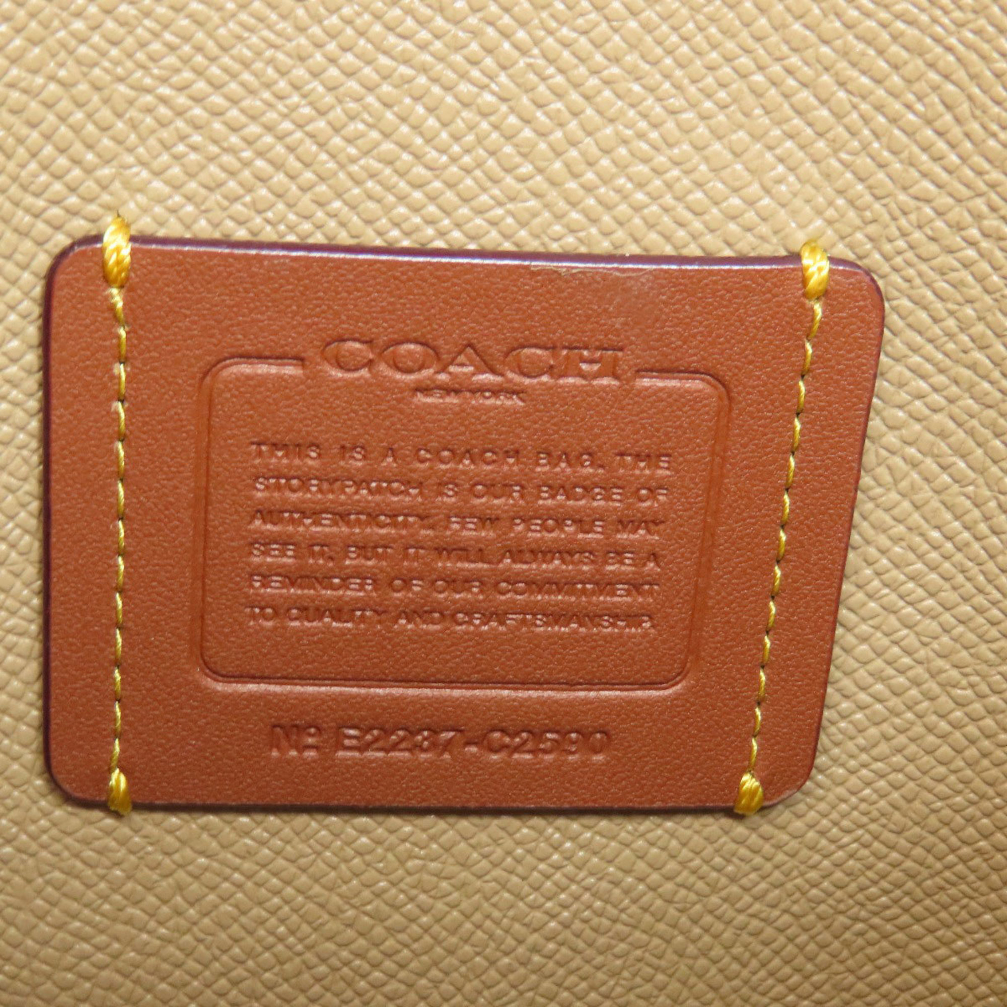 Coach C2590 Tote Bag Leather Women's COACH