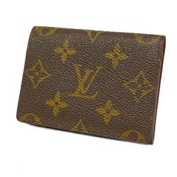 Louis Vuitton Business Card Holder Monogram Envelope Carte de Visite M62920 Brown Men's Women's