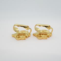 Christian Dior Earrings Emblem GP Plated Gold Women's