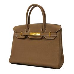 Hermes handbag Birkin 30 B stamp Togo Etoupe ladies