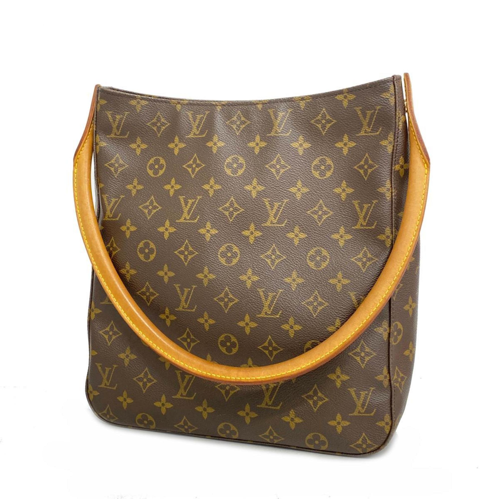 Louis Vuitton Shoulder Bag Monogram Looping GM M51145 Brown Ladies