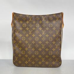 Louis Vuitton Shoulder Bag Monogram Looping GM M51145 Brown Ladies