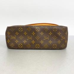 Louis Vuitton Shoulder Bag Monogram Looping GM M51145 Brown Ladies