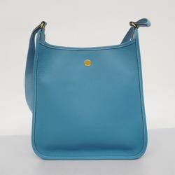 Hermes shoulder bag Vespa PM □C stamp Togo blue jean ladies