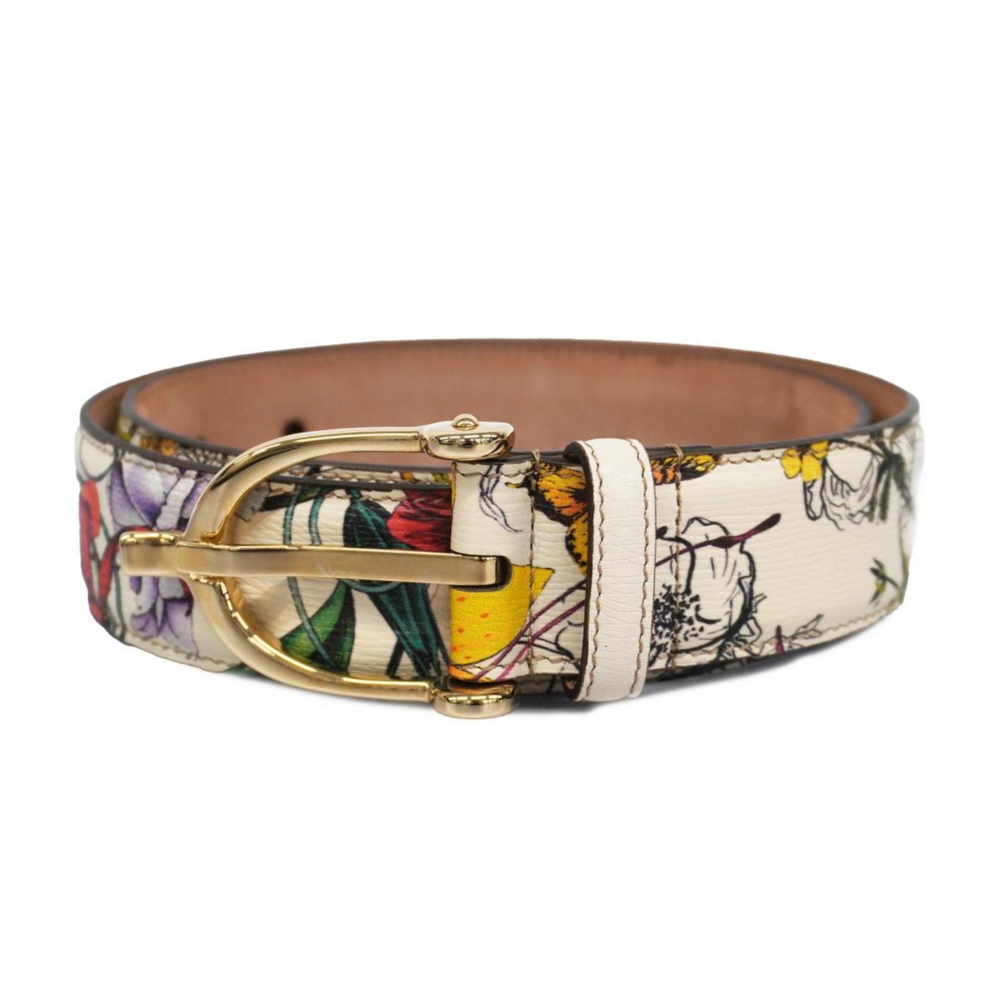 Gucci Belt 309906 Multicolor Champagne Women's