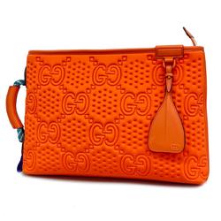 Gucci Clutch Bag GG Scuba 780273 Nylon Orange Men's