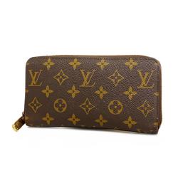 Louis Vuitton Long Wallet Monogram Zippy M60017 Brown Men's Women's