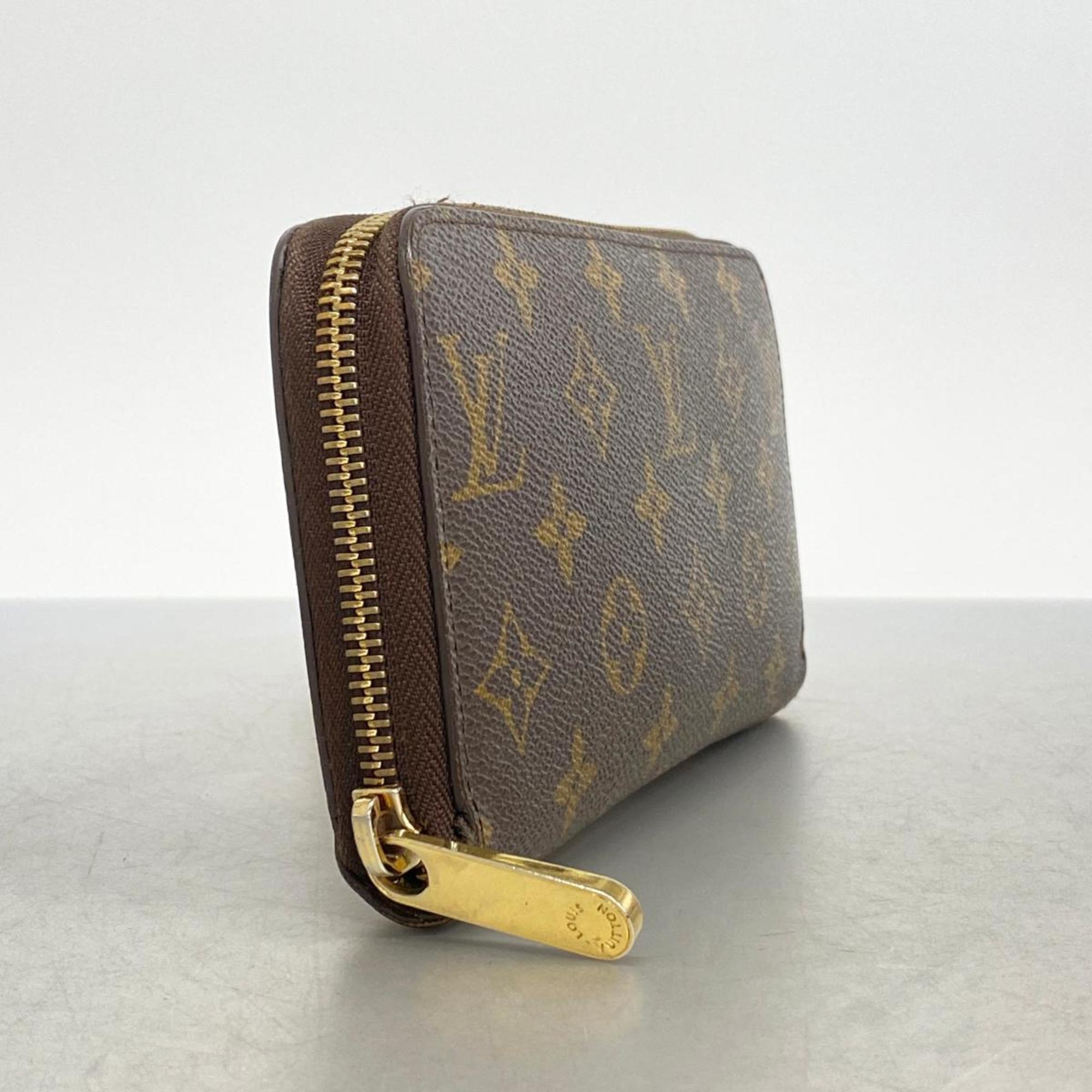 Louis Vuitton Long Wallet Monogram Zippy M60017 Brown Men's Women's